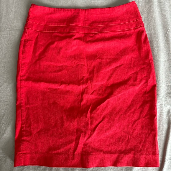 RW&Co. Red Pencil Skirt - Picture 1 of 4